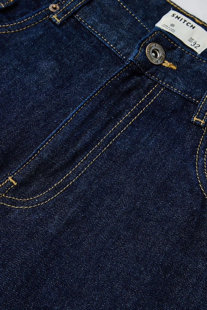 Snitch Blue Denim Loose Fit Jeans for Men | Best Price UAE
